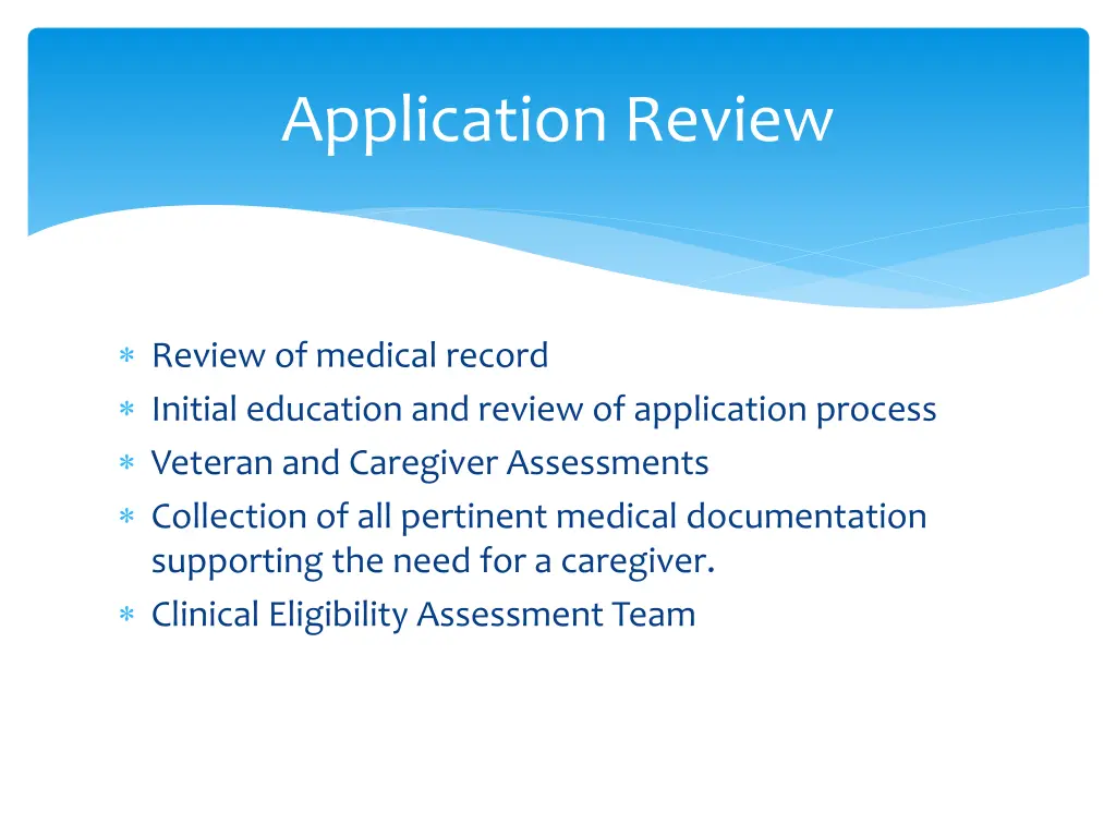 application review