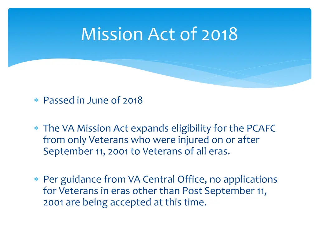 mission act of 2018