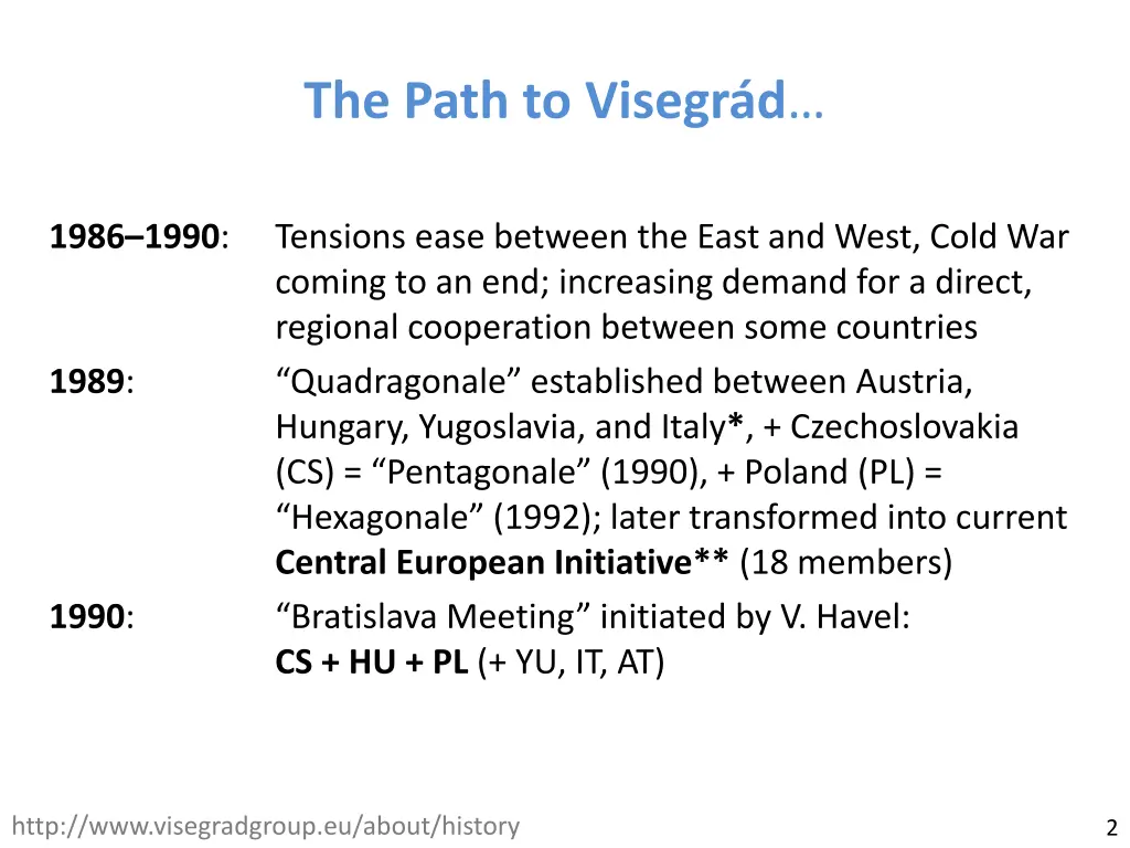 the path to visegr d