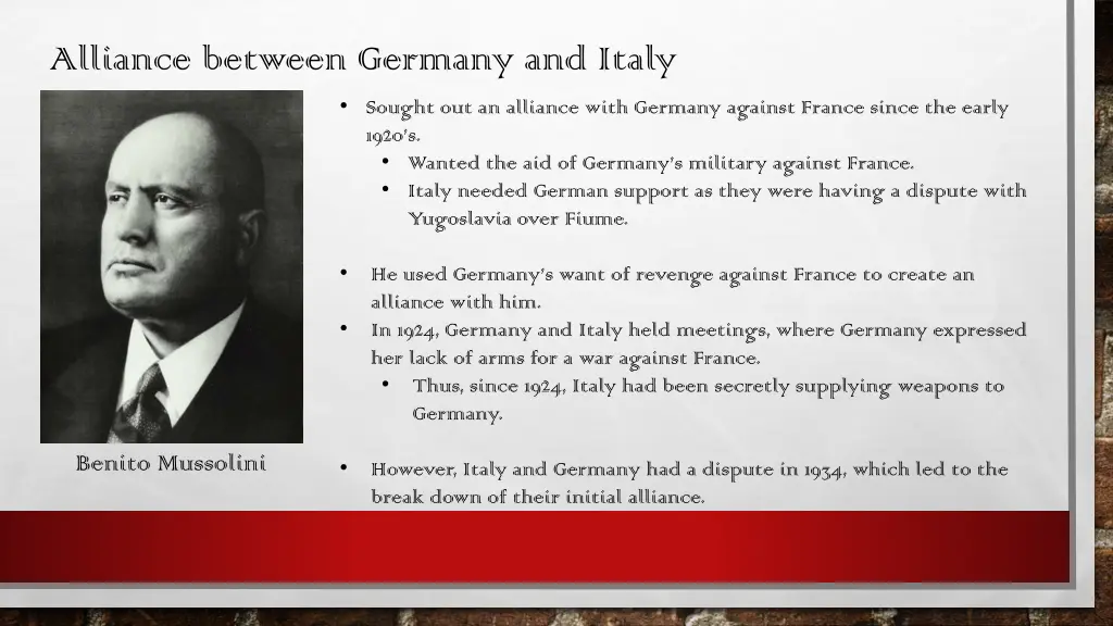 alliance between germany and italy sought