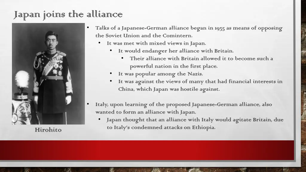 japan joins the alliance