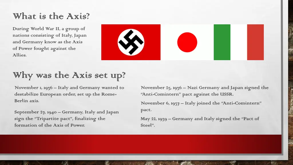 what is the axis