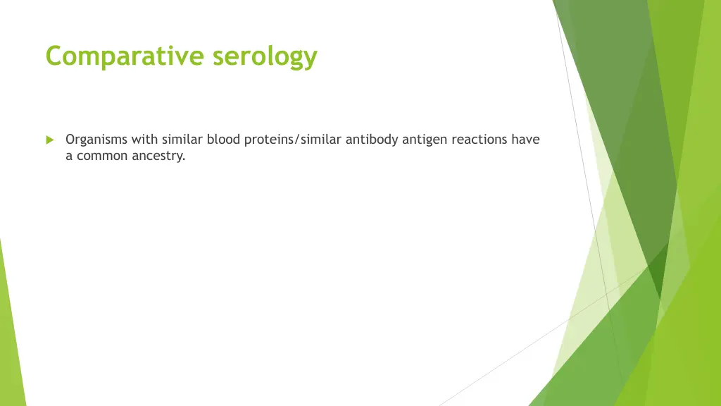 comparative serology