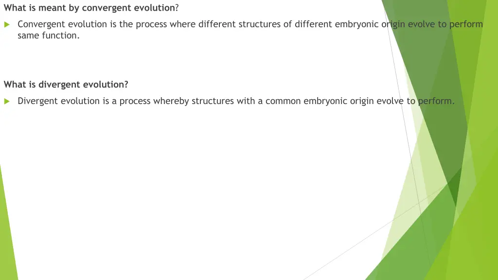 what is meant by convergent evolution