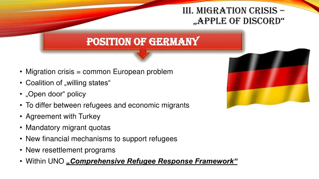 iii migration crisis apple of discord