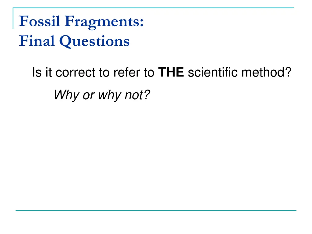 fossil fragments final questions 5