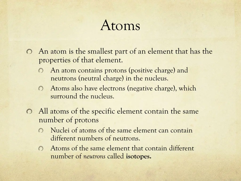 atoms