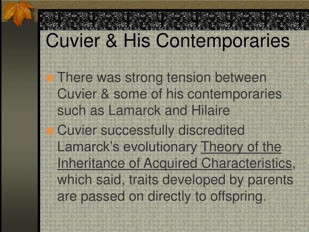 cuvier his contemporaries