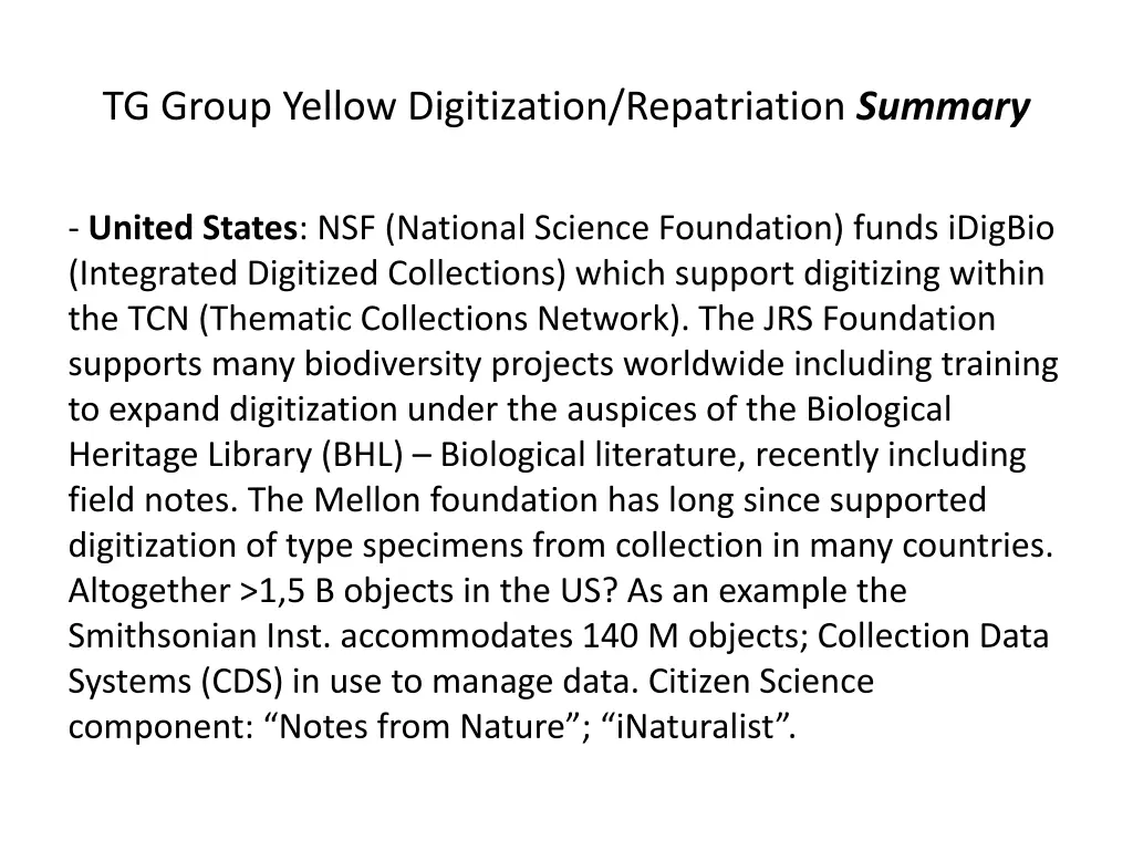 tg group yellow digitization repatriation summary 4