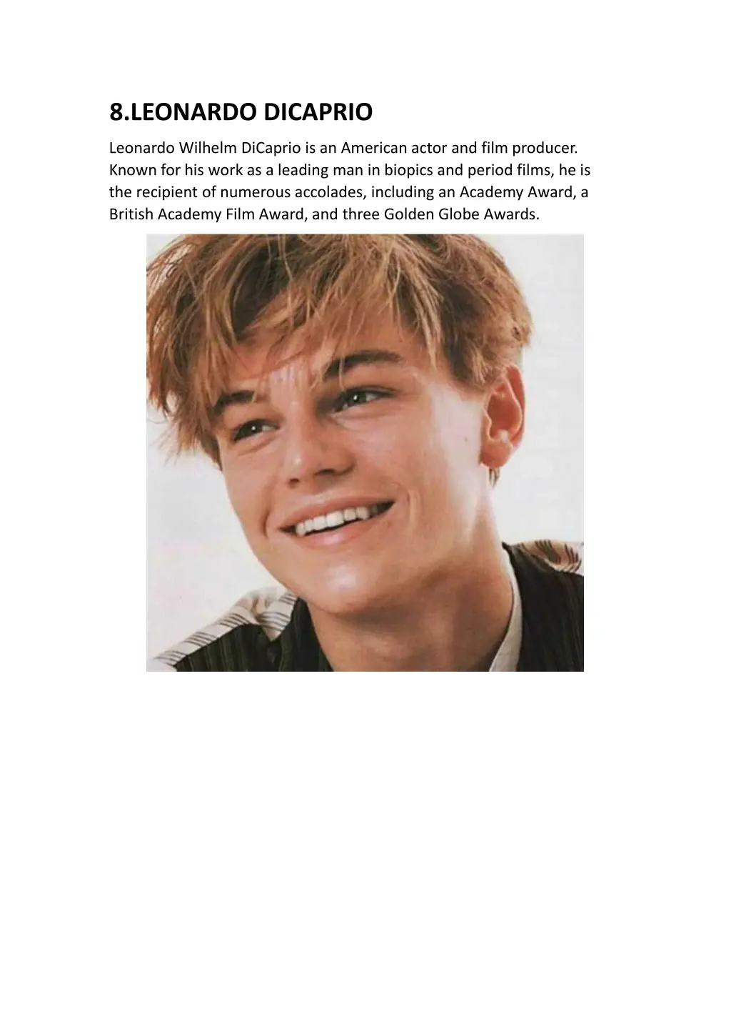 8 leonardo dicaprio