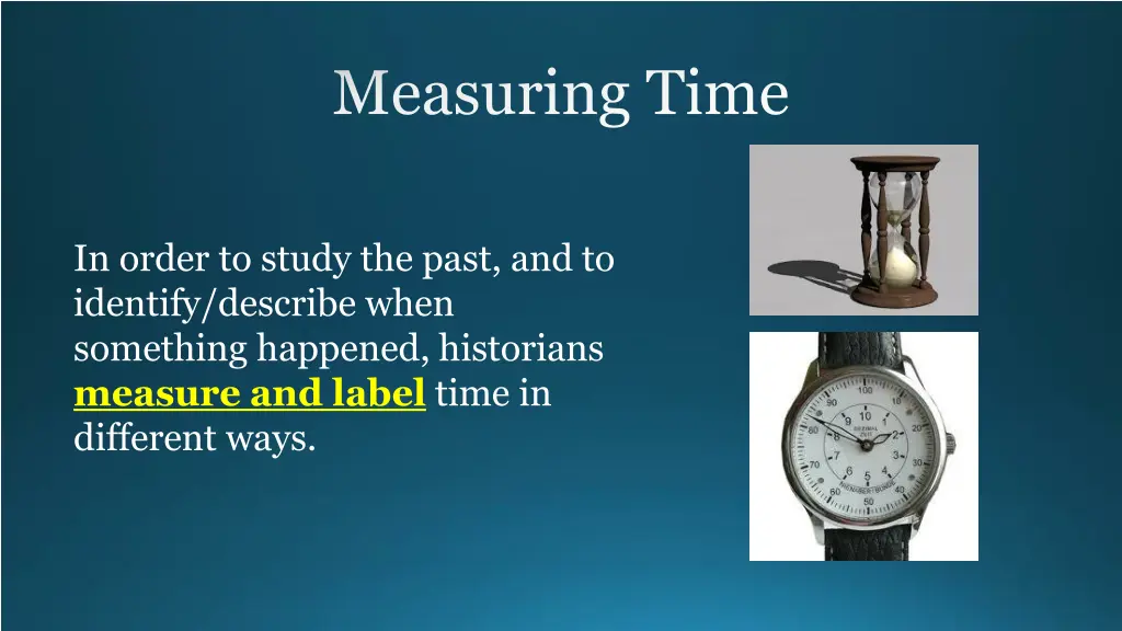 measuring time