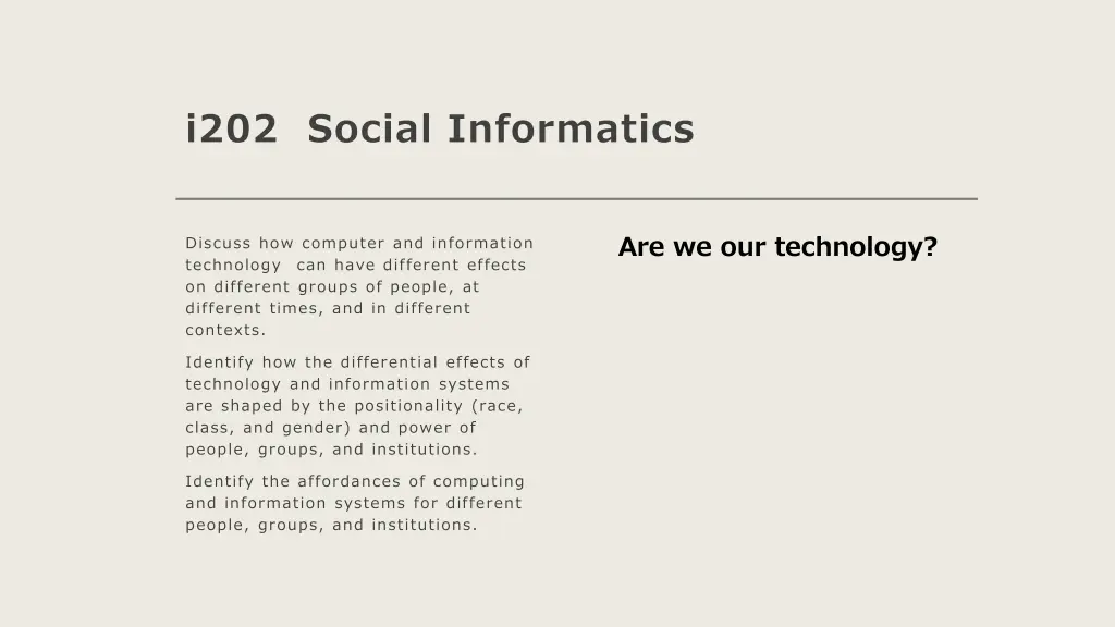 i202 social informatics