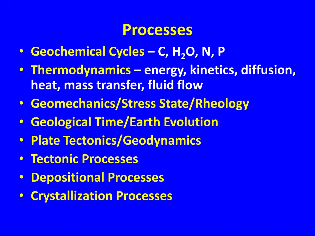 processes