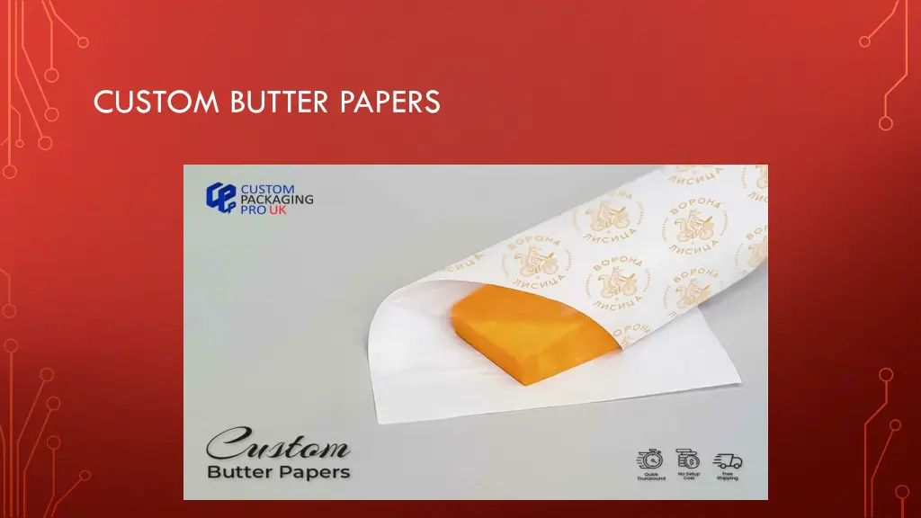 custom butter papers