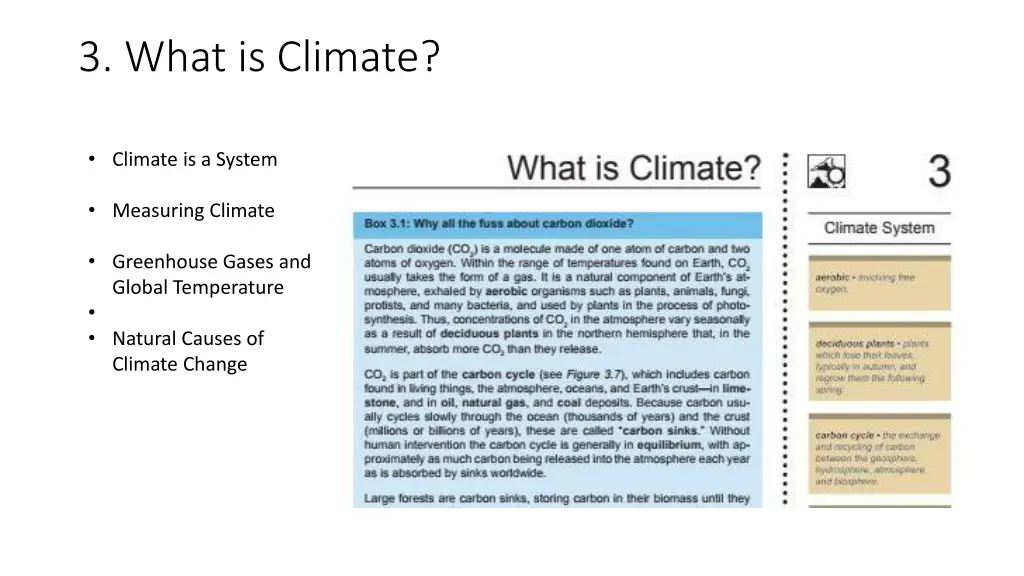 3 what is climate