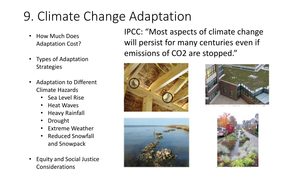 9 climate change adaptation