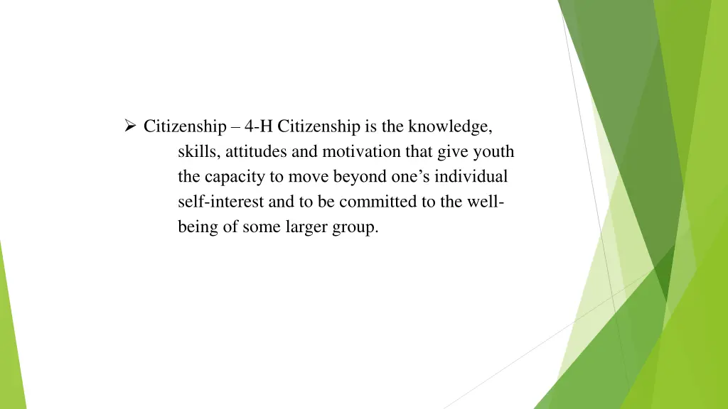 citizenship 4 h citizenship is the knowledge