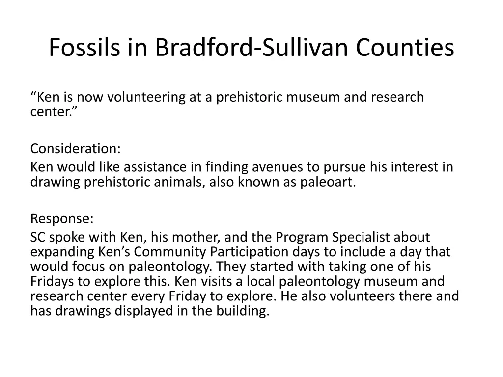 fossils in bradford sullivan counties