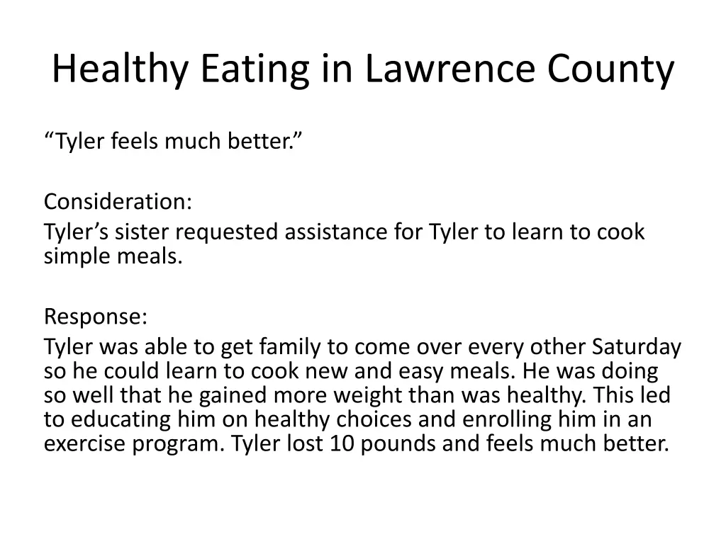 healthy eating in lawrence county