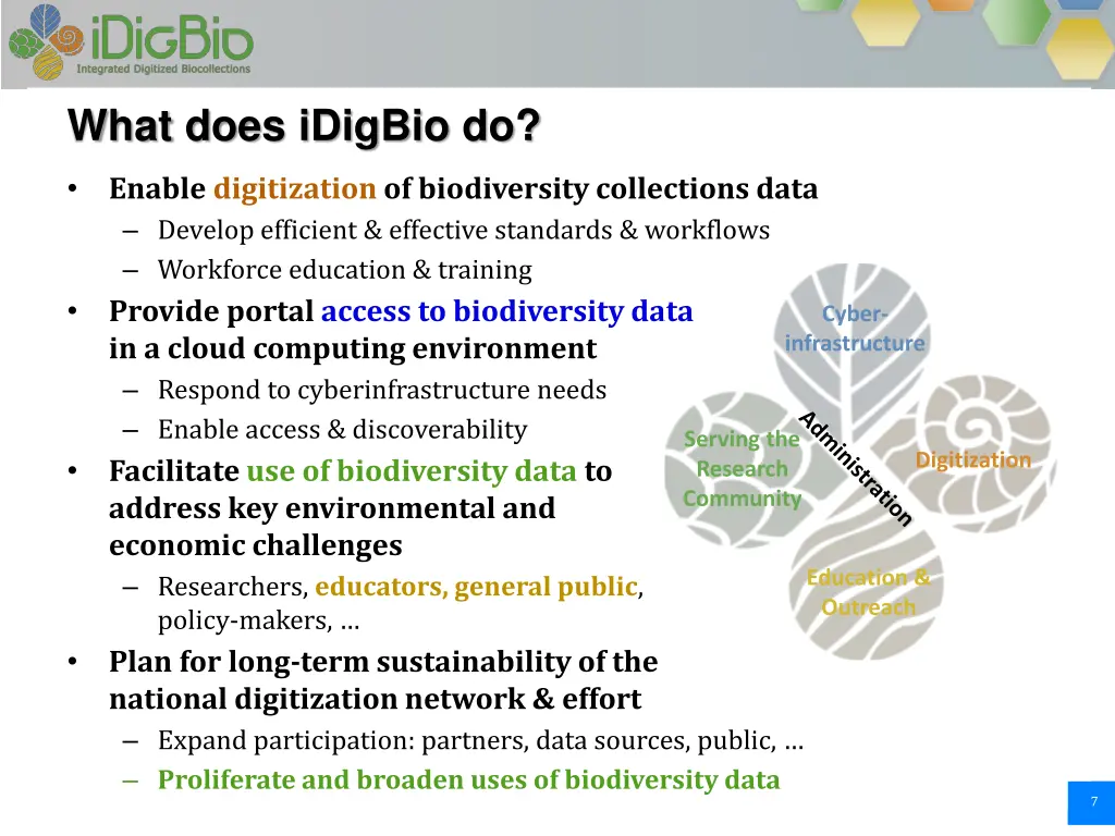 what does idigbio do