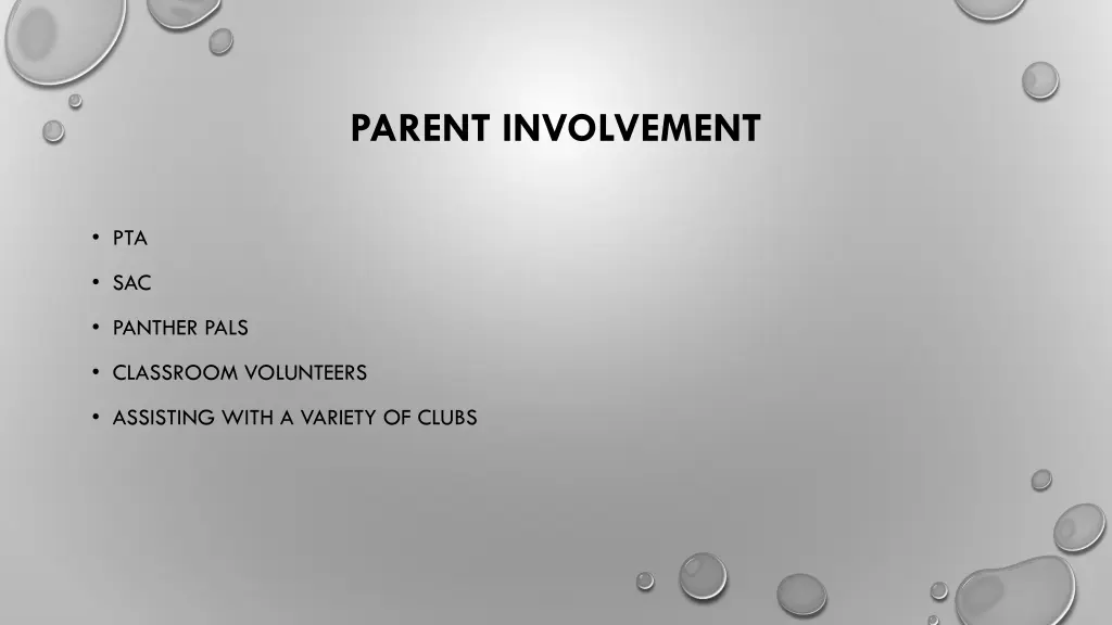 parent involvement