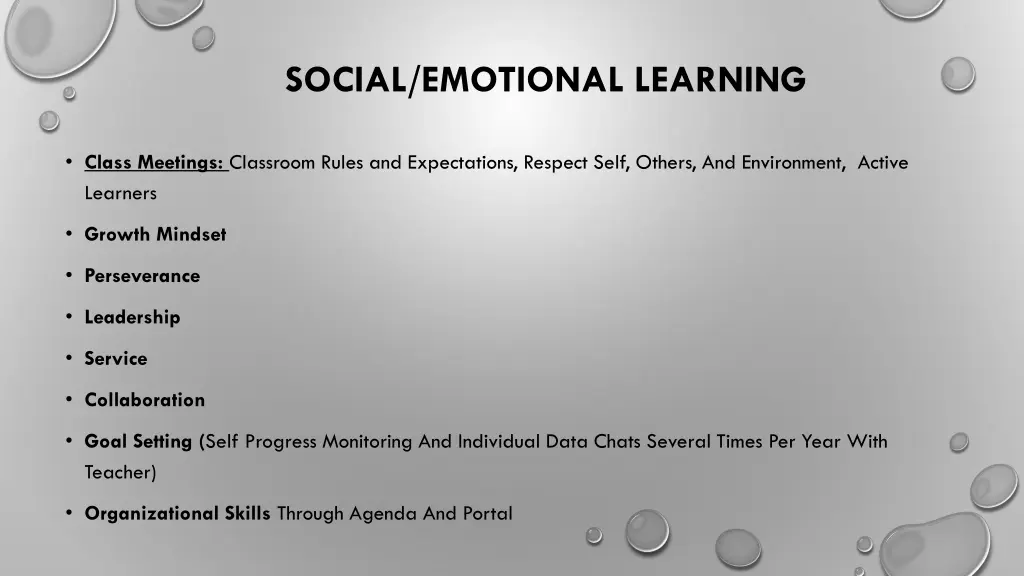 social emotional learning