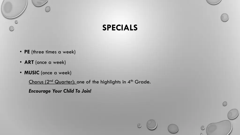 specials