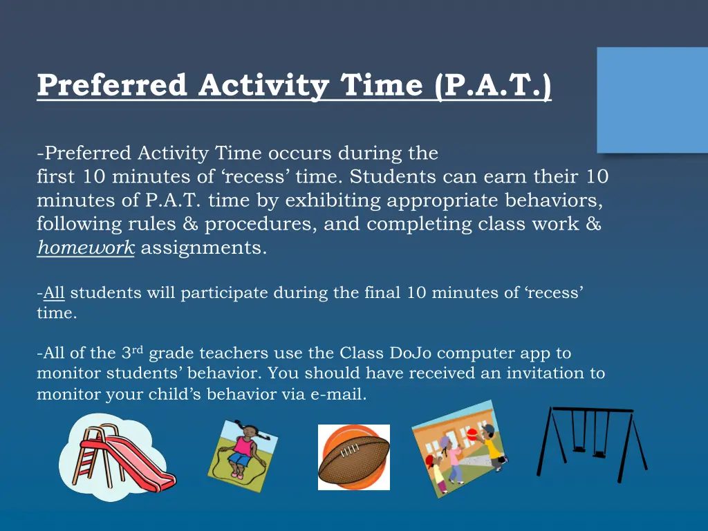 preferred activity time p a t