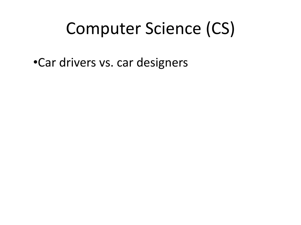 computer science cs