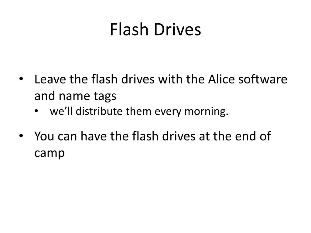 flash drives