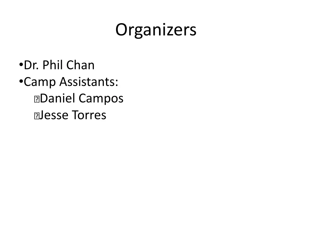 organizers