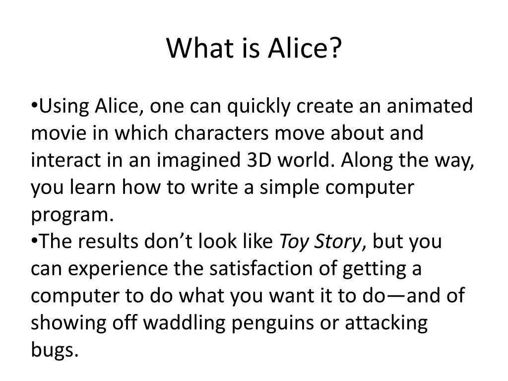 what is alice