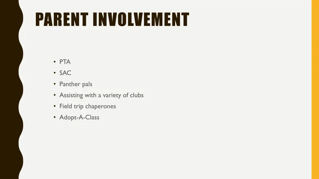 parent involvement