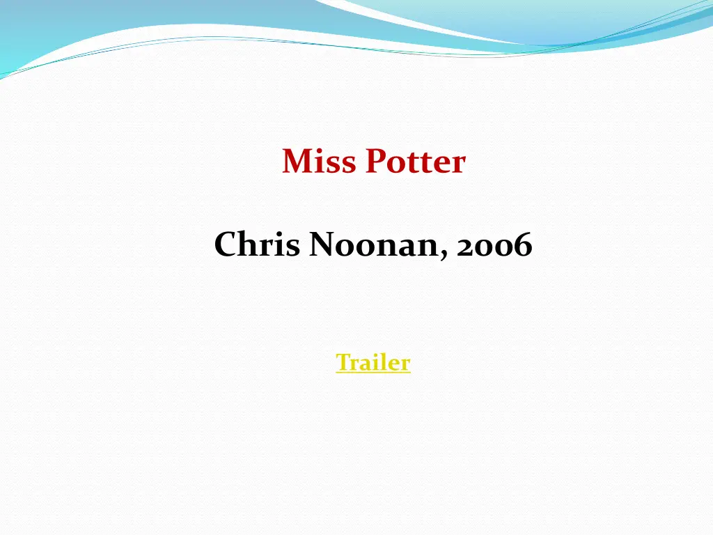 miss potter