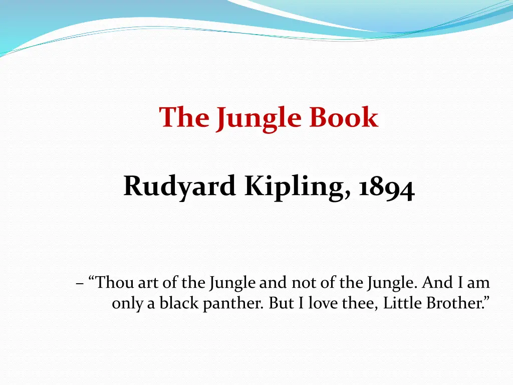 the jungle book