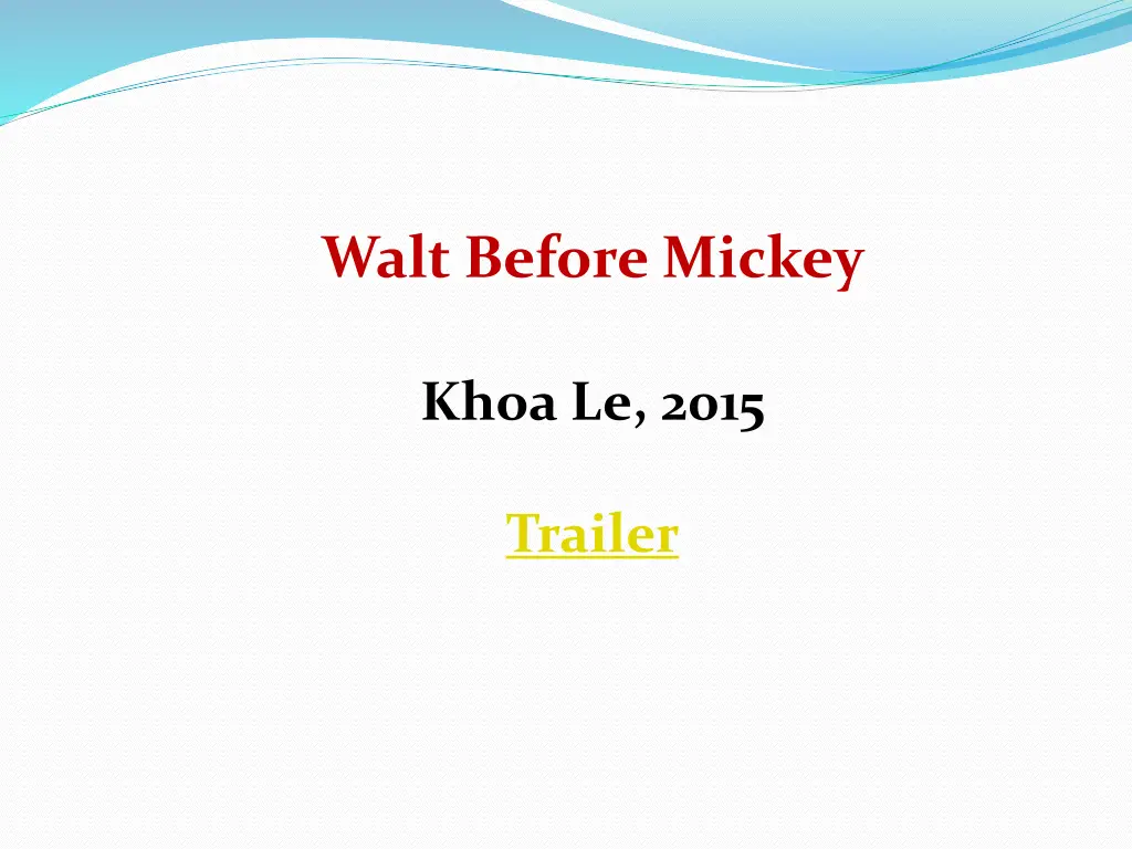 walt before mickey