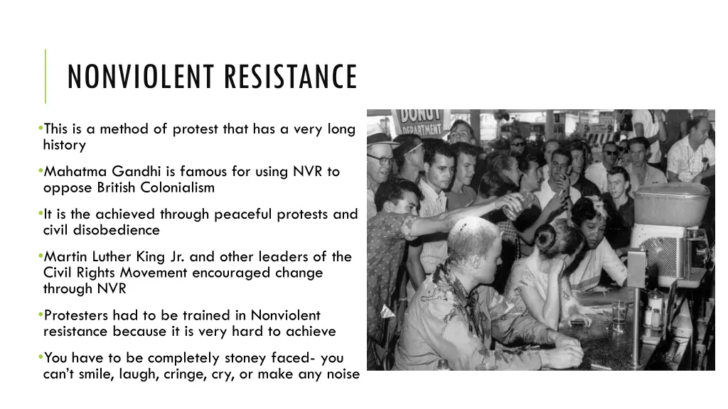 nonviolent resistance