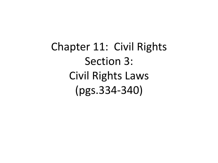 chapter 11 civil rights section 3 civil rights