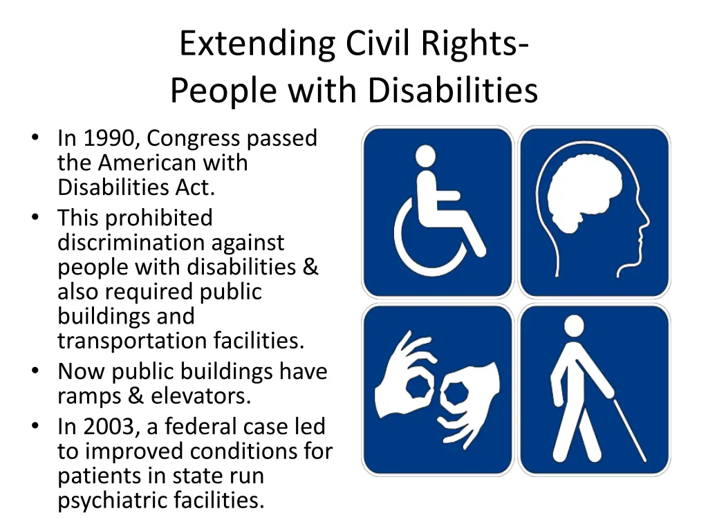 extending civil rights people with disabilities