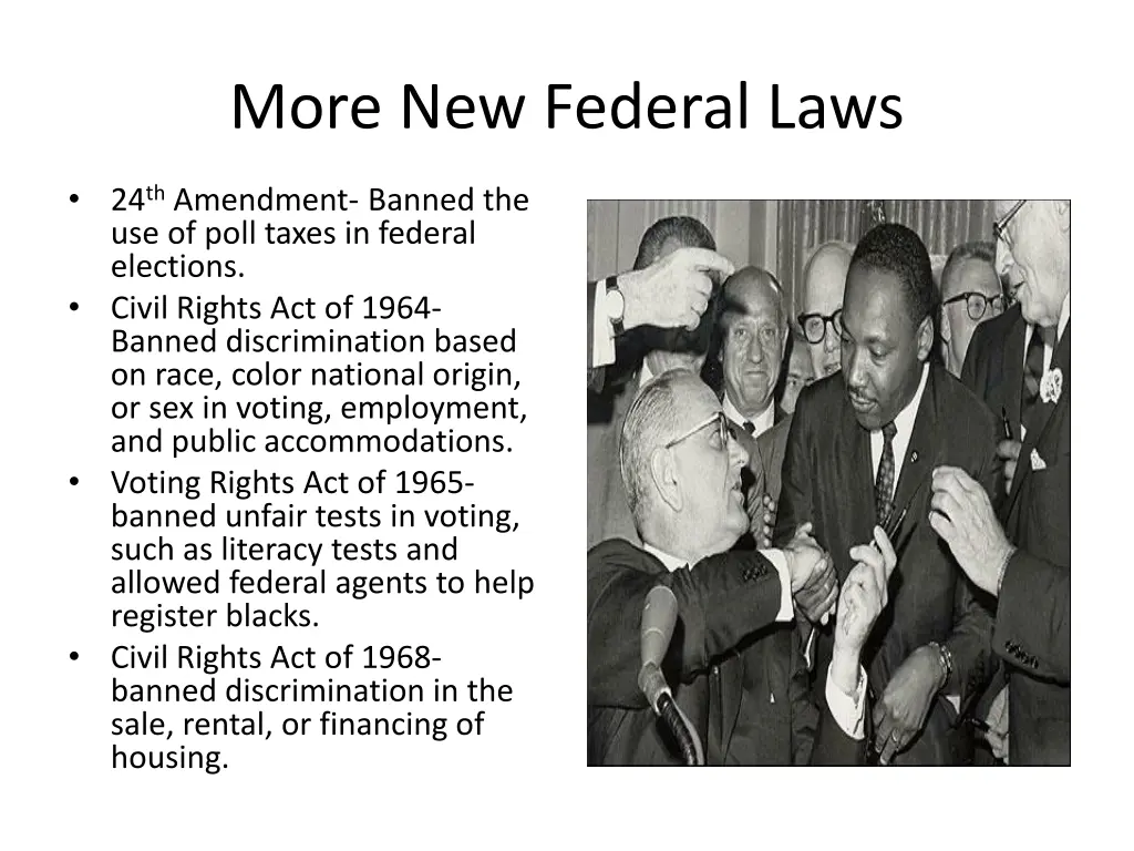 more new federal laws