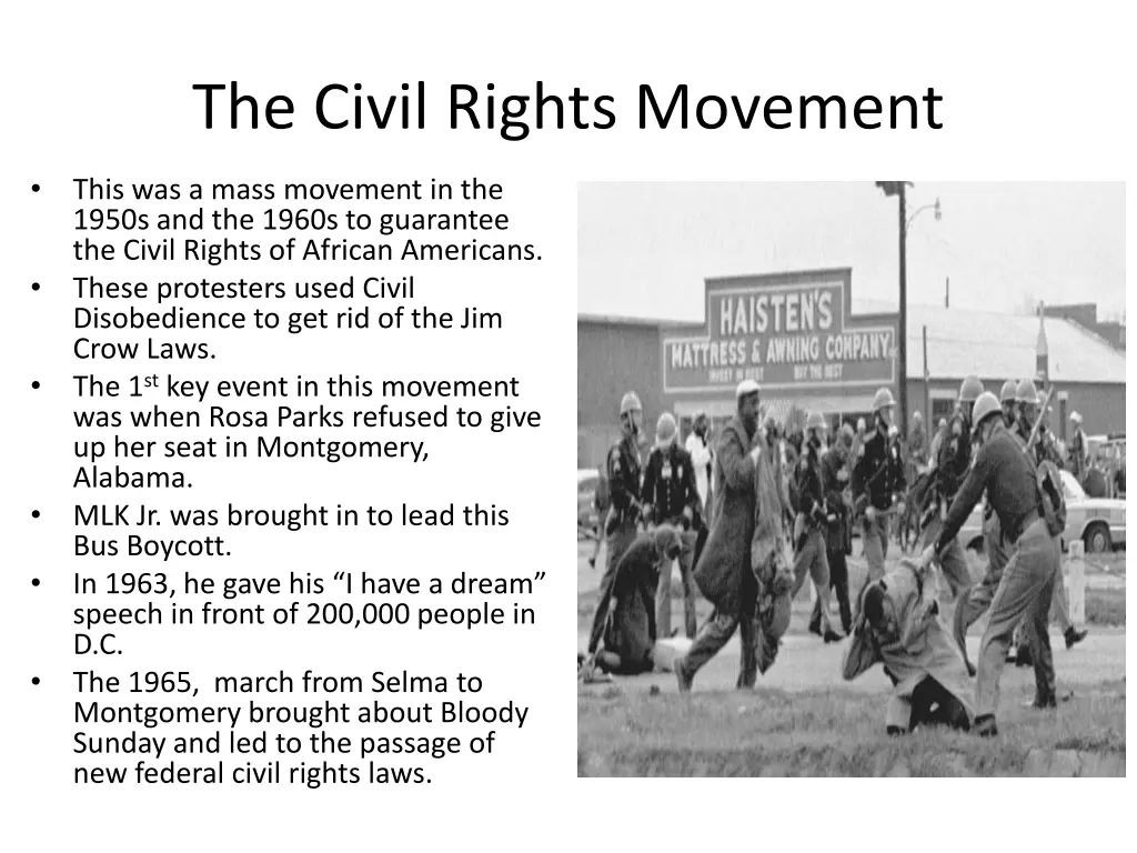 the civil rights movement