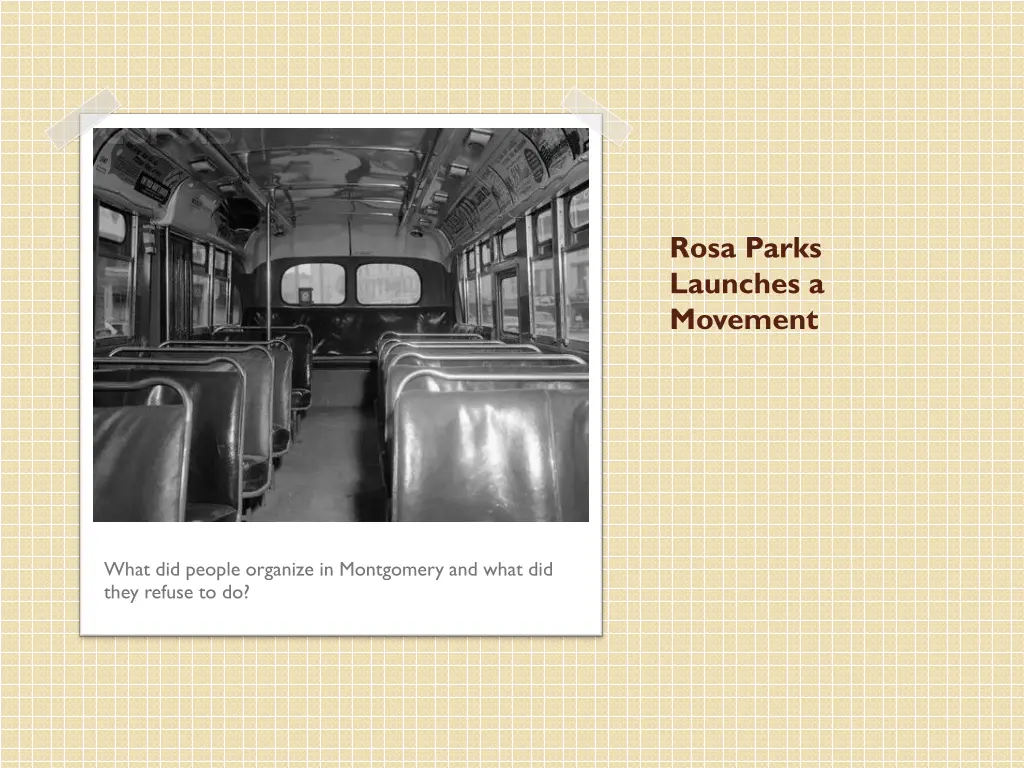 rosa parks launches a movement