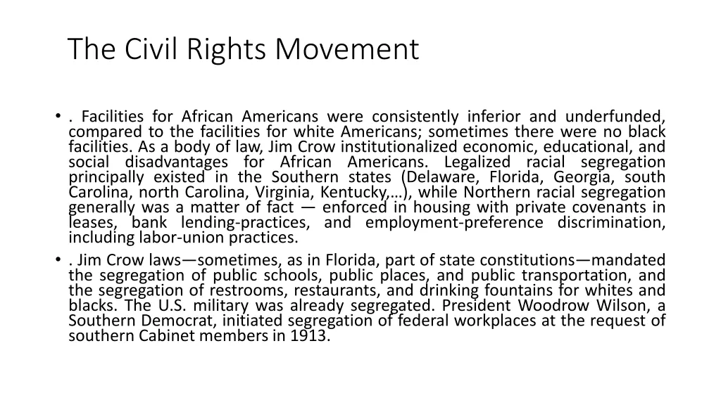 the civil rights movement