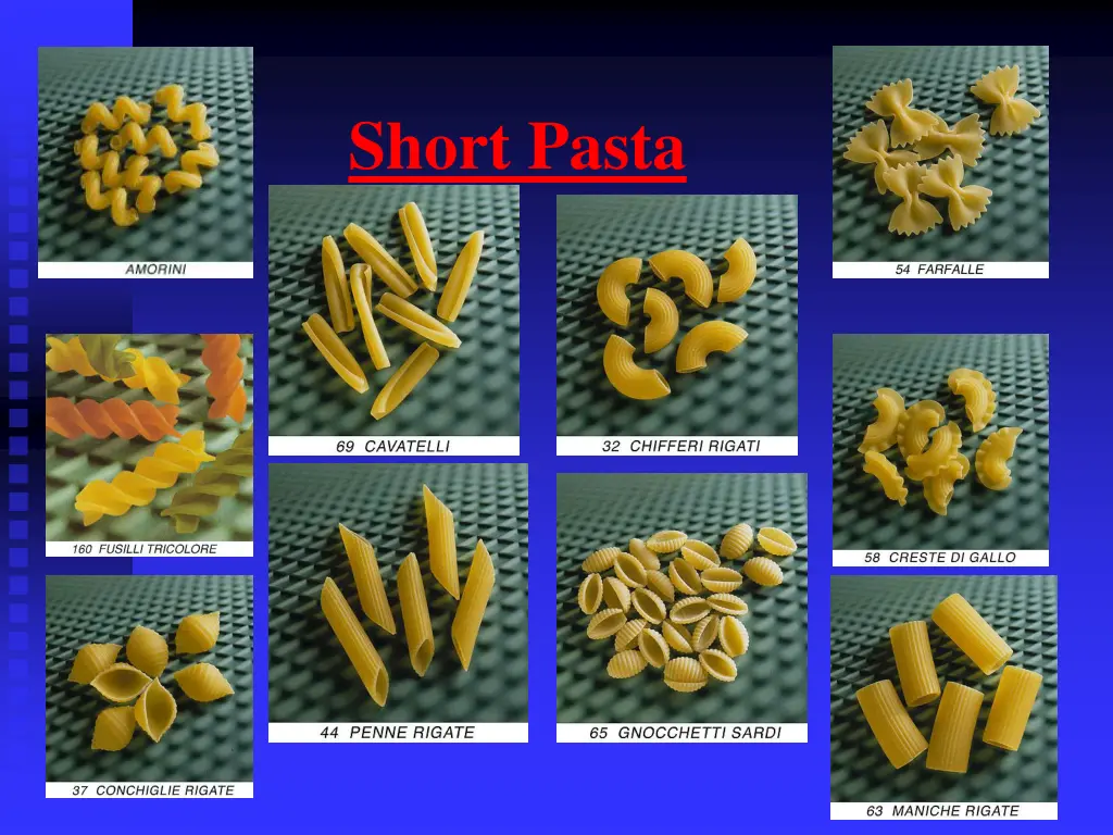 short pasta