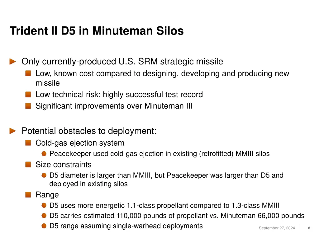 trident ii d5 in minuteman silos