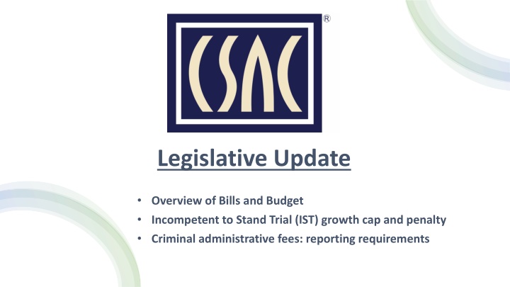 legislative update