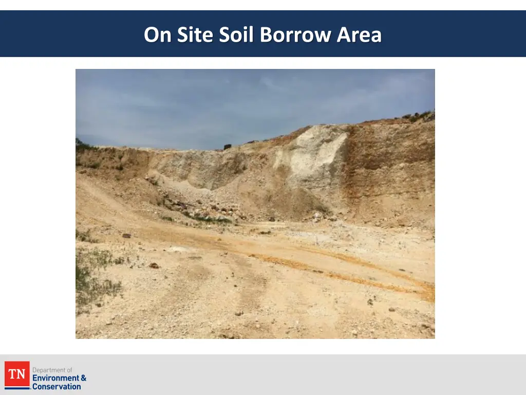 on site soil borrow area 2