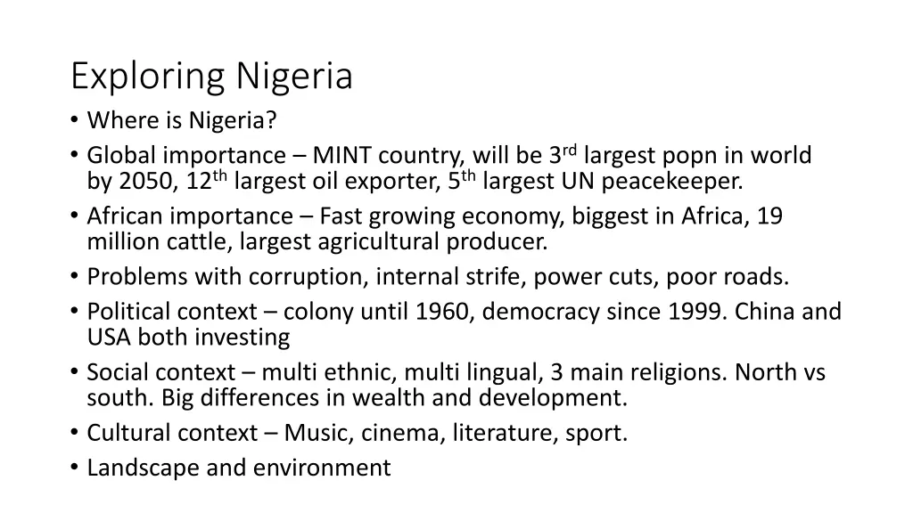 exploring nigeria where is nigeria global