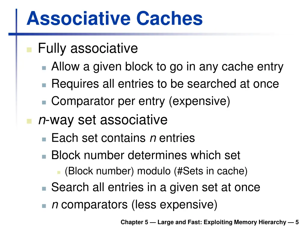 associative caches