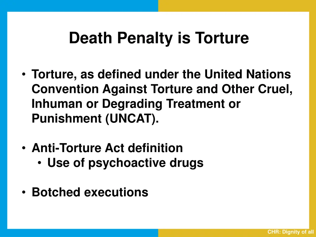 death penalty is torture 1